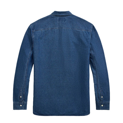 RRL By Ralph Lauren Oxford Workshirt Shirt Indigo - The Sporting Lodge