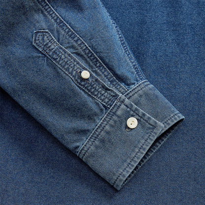 RRL By Ralph Lauren Oxford Workshirt Shirt Indigo - The Sporting Lodge