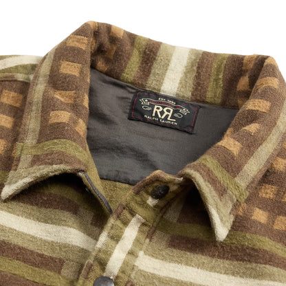 RRL By Ralph Lauren Patterned Jacquard Overshirt Brown Multi