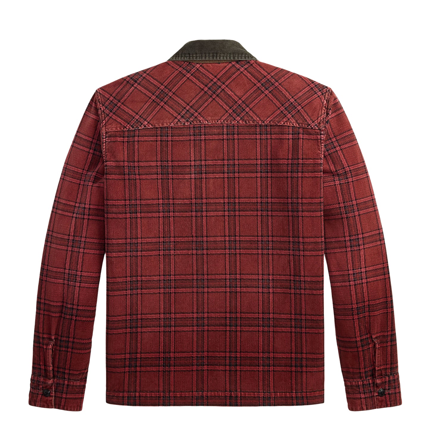 RRL By Ralph Lauren Plaid Corduroy Overshirt Red / Black