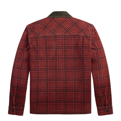 RRL By Ralph Lauren Plaid Corduroy Overshirt Red / Black