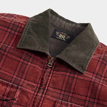 RRL By Ralph Lauren Plaid Corduroy Overshirt Red / Black