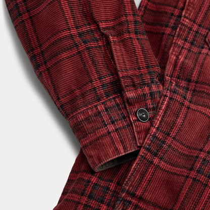 RRL By Ralph Lauren Plaid Corduroy Overshirt Red / Black