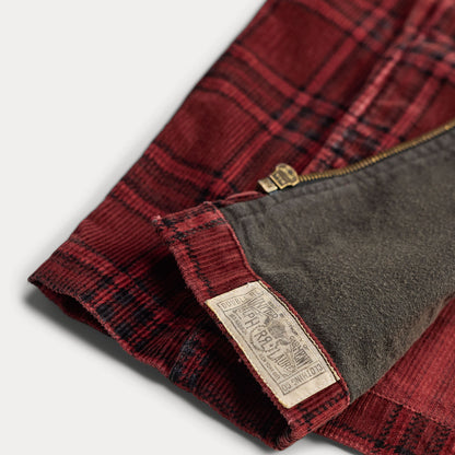 RRL By Ralph Lauren Plaid Corduroy Overshirt Red / Black