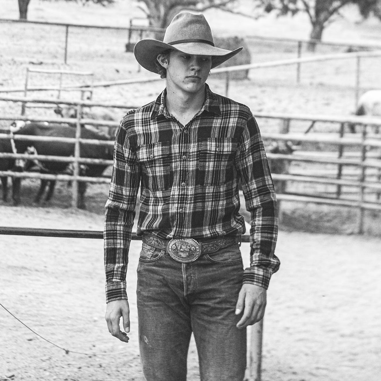 RRL By Ralph Lauren Plaid Cotton-Linen Workshirt Black / Brown / Tan - The Sporting Lodge