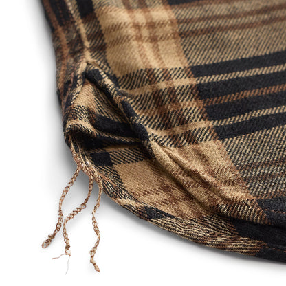 RRL By Ralph Lauren Plaid Cotton-Linen Workshirt Black / Brown / Tan - The Sporting Lodge