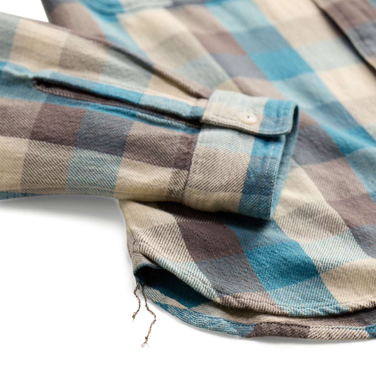 RRL By Ralph Lauren Plaid Twill Workshirt Blue / White