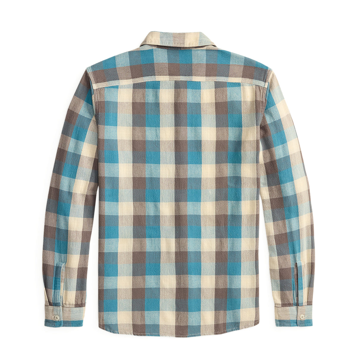 RRL By Ralph Lauren Plaid Twill Workshirt Blue / White