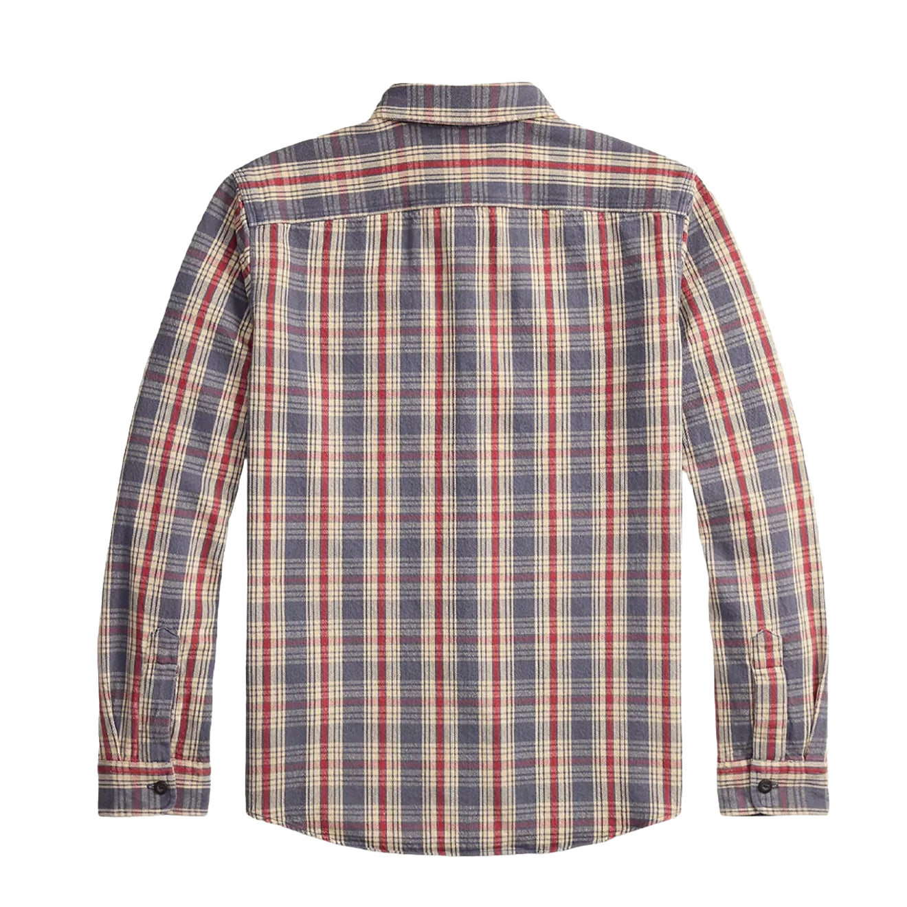 RRL By Ralph Lauren Plaid Twill Workshirt Blue / Cream / Red - The Sporting Lodge