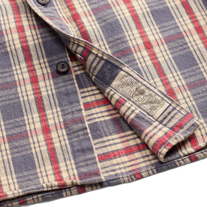 RRL By Ralph Lauren Plaid Twill Workshirt Blue / Cream / Red - The Sporting Lodge