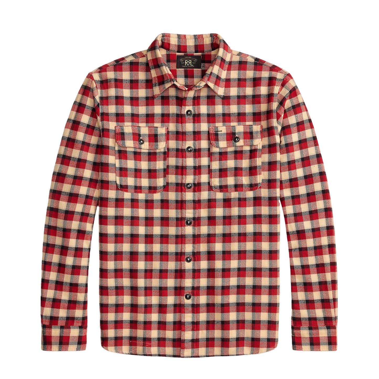 RRL By Ralph Lauren Plaid Twill Workshirt Red / Cream
