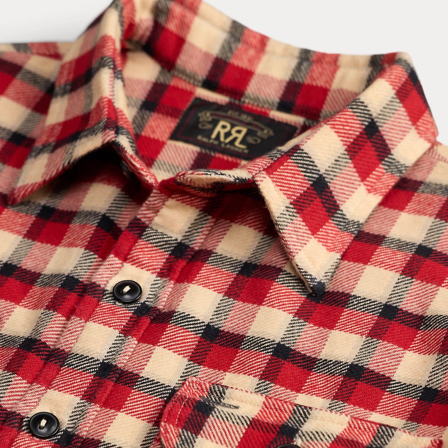 RRL By Ralph Lauren Plaid Twill Workshirt Red / Cream