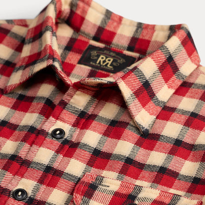 RRL By Ralph Lauren Plaid Twill Workshirt Red / Cream