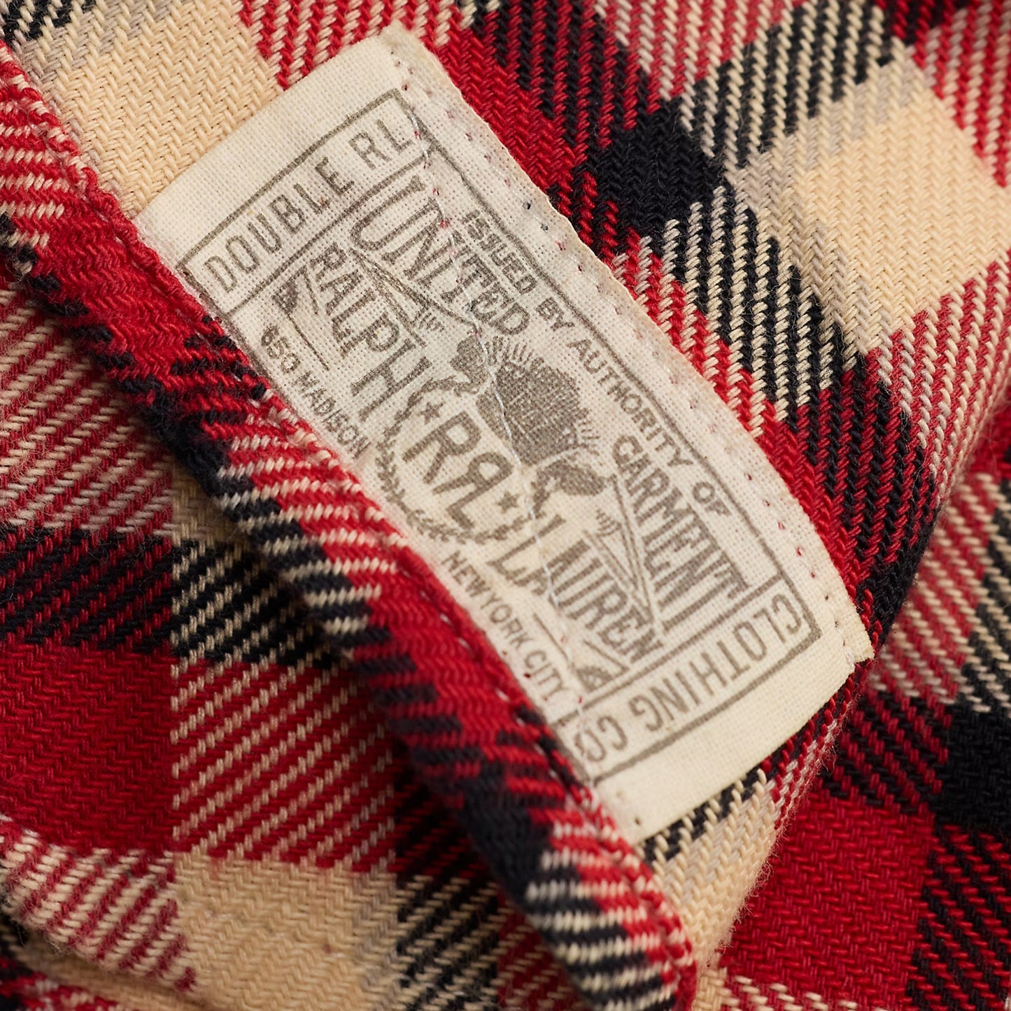 RRL By Ralph Lauren Plaid Twill Workshirt Red / Cream