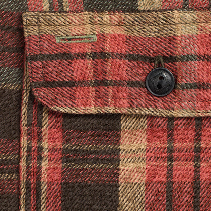 RRL By Ralph Lauren Plaid Twill Workshirt Red/Black Multi - The Sporting Lodge
