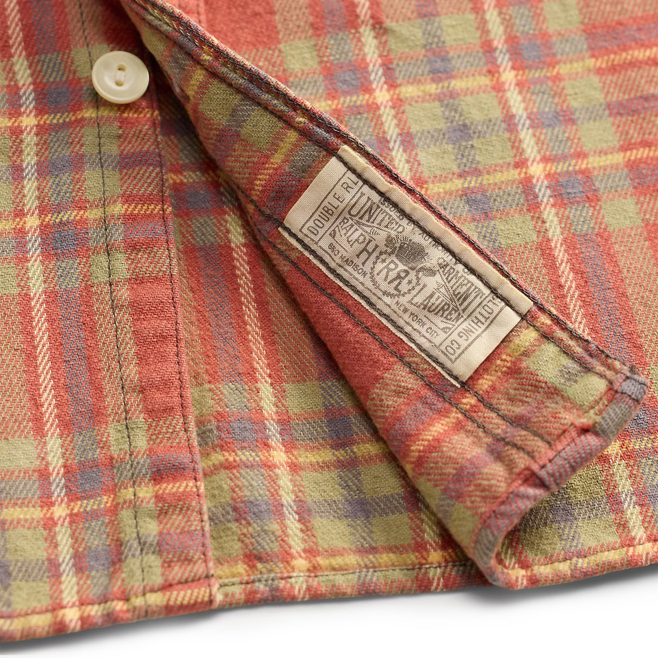 RRL By Ralph Lauren Plaid Twill Workshirt Red / Blue / Green - The Sporting Lodge
