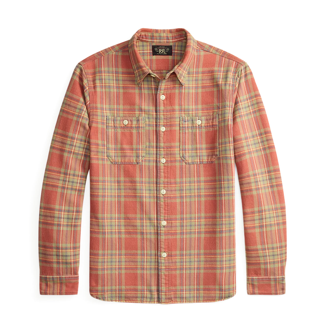 RRL By Ralph Lauren Plaid Twill Workshirt Red / Blue / Green - The Sporting Lodge