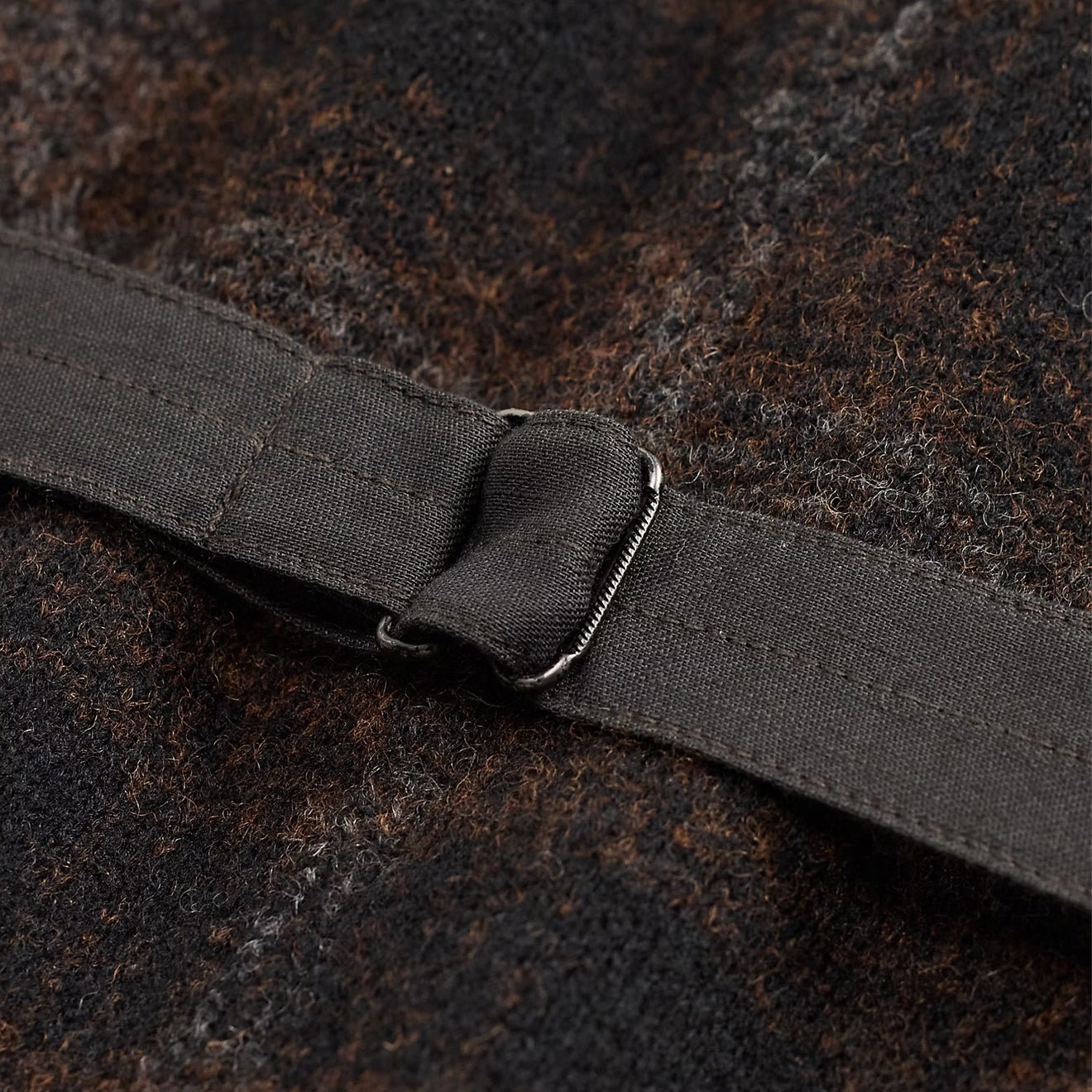 RRL By Ralph Lauren Plaid Wool-Cotton Waistcoat Brown / Multi