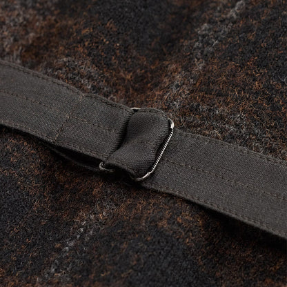 RRL By Ralph Lauren Plaid Wool-Cotton Waistcoat Brown / Multi