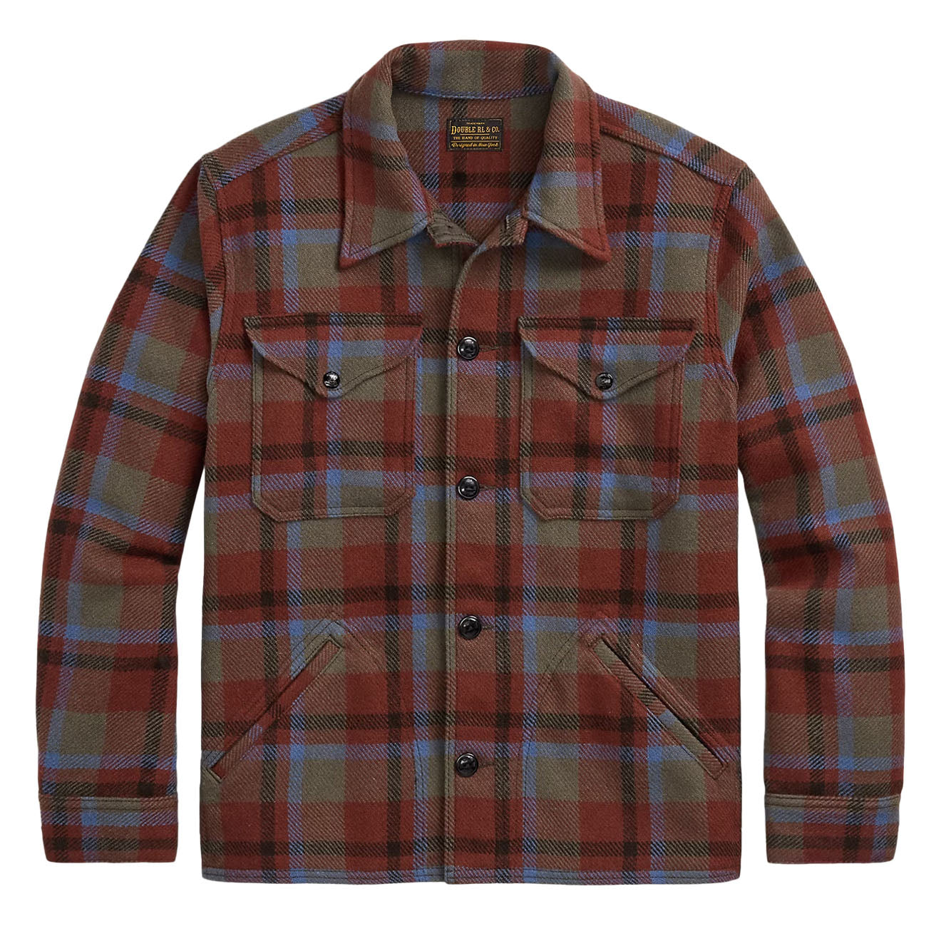 RRL By Ralph Lauren Plaid Wool Twill Shirt Jacket | The Sporting Lodge
