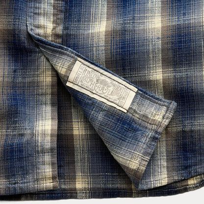 RRL By Ralph Lauren Plaid Woven Workshirt Blue / Gray - The Sporting Lodge