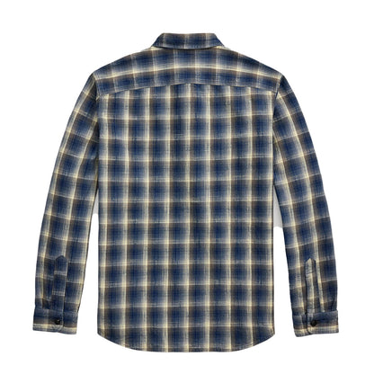 RRL By Ralph Lauren Plaid Woven Workshirt Blue / Gray - The Sporting Lodge