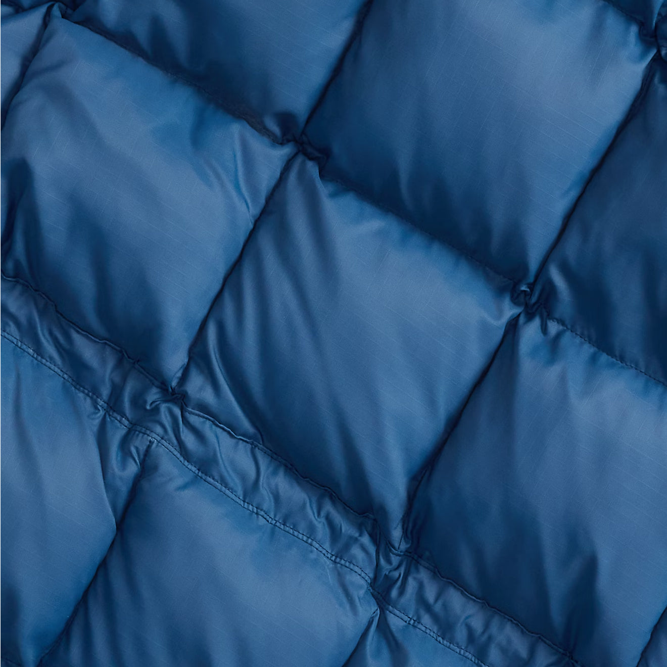 RRL By Ralph Lauren Quilted Ripstop Hooded Jacket Vintage Blue