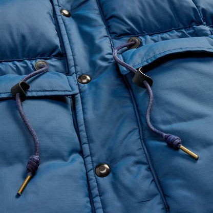 RRL By Ralph Lauren Quilted Ripstop Hooded Jacket Vintage Blue