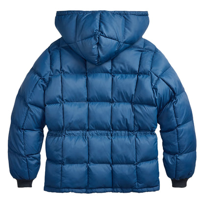 RRL By Ralph Lauren Quilted Ripstop Hooded Jacket Vintage Blue