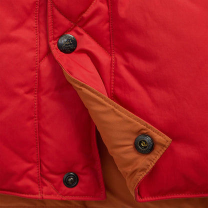 RRL By Ralph Lauren Quilted Vest Vintage Orange