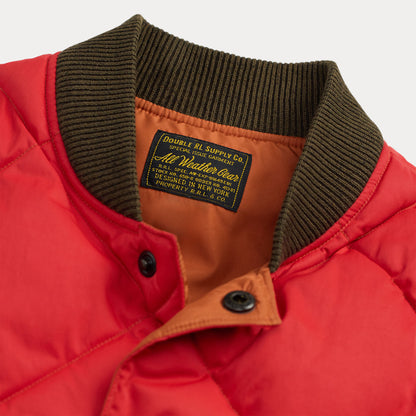 RRL By Ralph Lauren Quilted Vest Vintage Orange