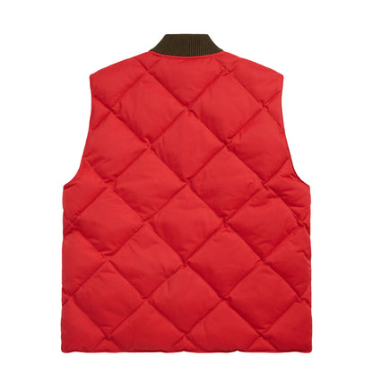 RRL By Ralph Lauren Quilted Vest Vintage Orange