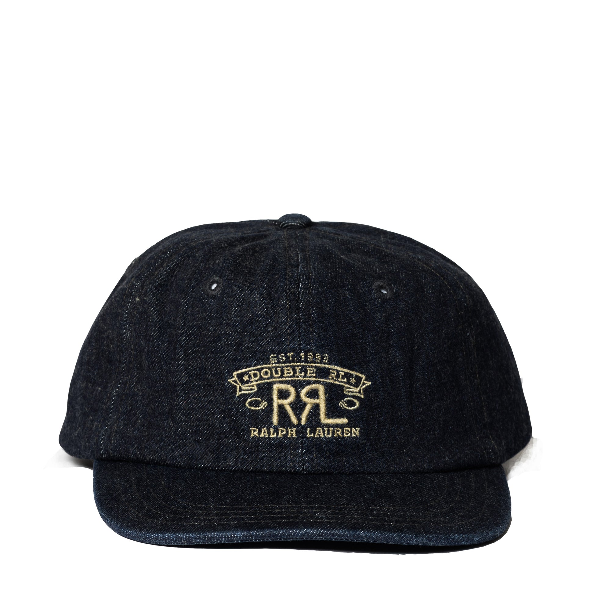 RRL By Ralph Lauren Ranch Logo Denim Ball Cap Rinse - The Sporting Lodge