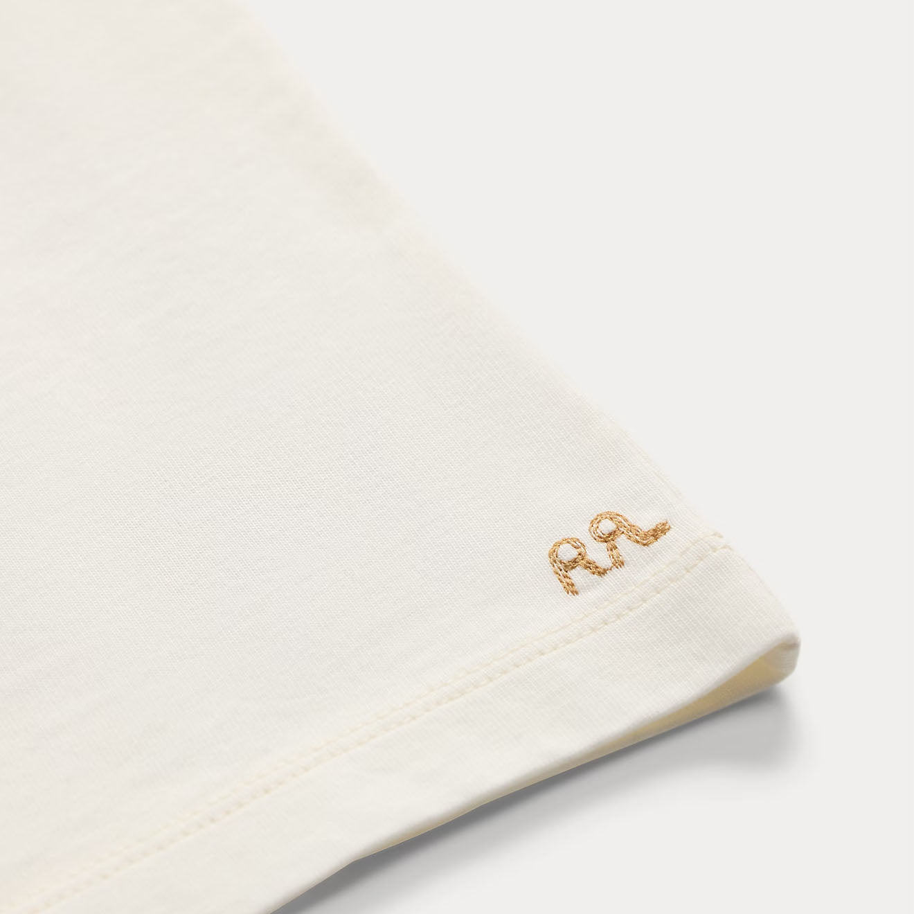 RRL By Ralph Lauren Relaxed Fit Heavyweight Jersey T-Shirt Warm White - The Sporting Lodge