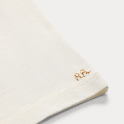 RRL By Ralph Lauren Relaxed Fit Heavyweight Jersey T-Shirt Warm White - The Sporting Lodge