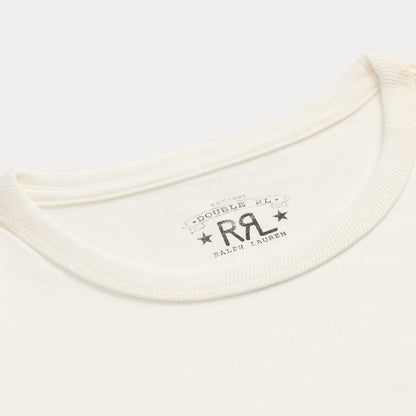 RRL By Ralph Lauren Relaxed Fit Heavyweight Jersey T-Shirt Warm White - The Sporting Lodge