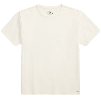 RRL By Ralph Lauren Relaxed Fit Heavyweight Jersey T-Shirt Warm White - The Sporting Lodge