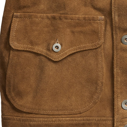 RRL By Ralph Lauren Roughout Suede Jacket Brown