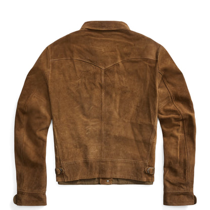 RRL By Ralph Lauren Roughout Suede Jacket Brown