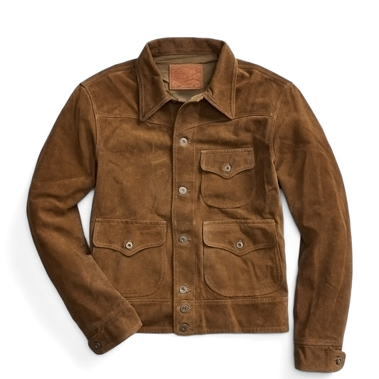 RRL By Ralph Lauren Roughout Suede Jacket Brown