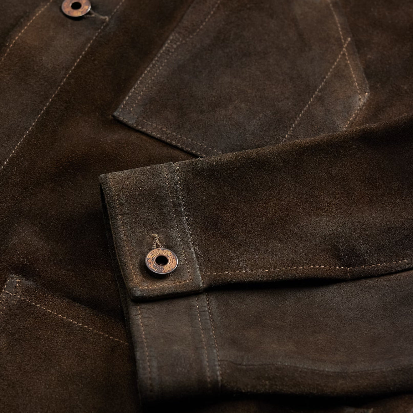 RRL By Ralph Lauren Roughout Suede Jacket Vintage Brown
