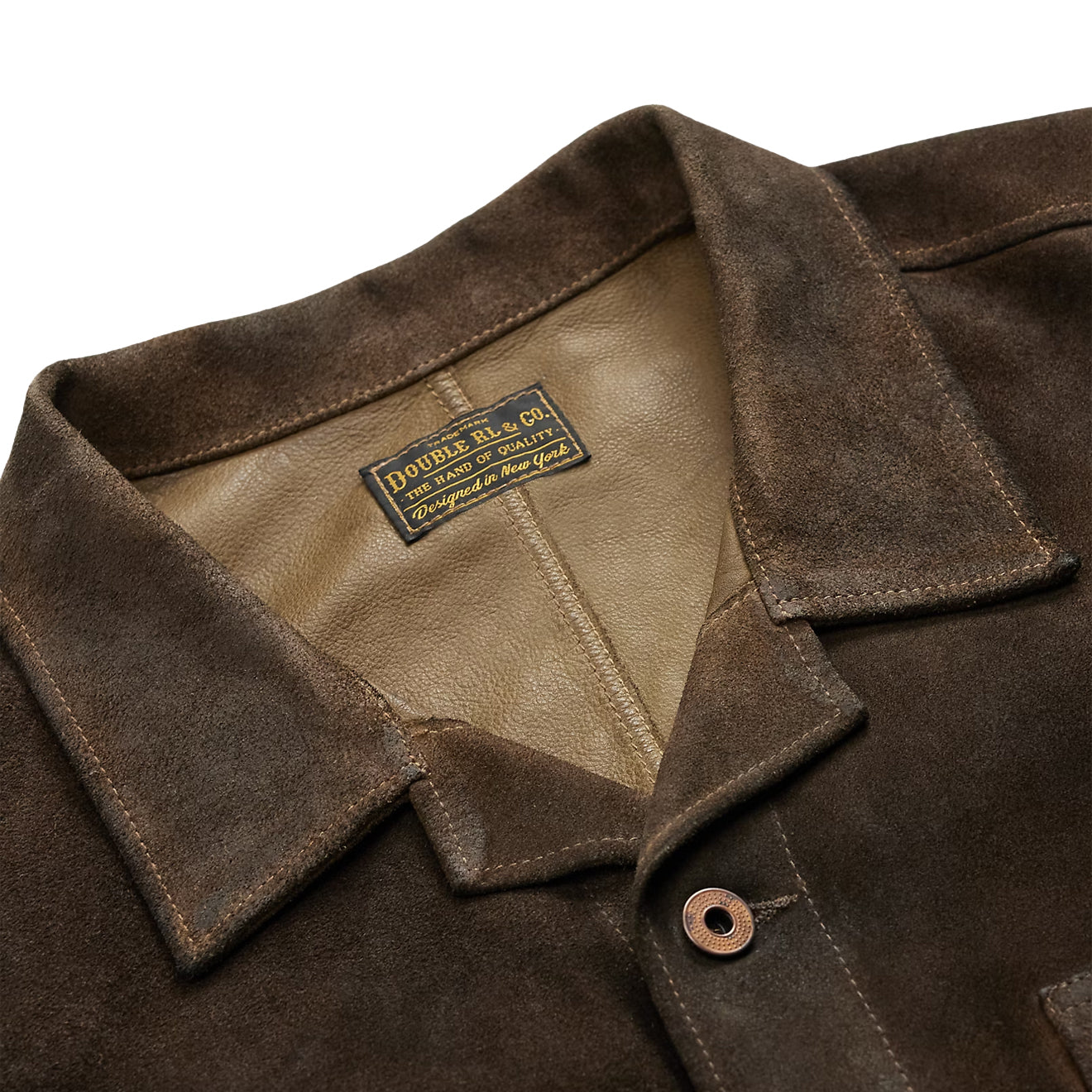 RRL By Ralph Lauren Roughout Suede Jacket Vintage Brown