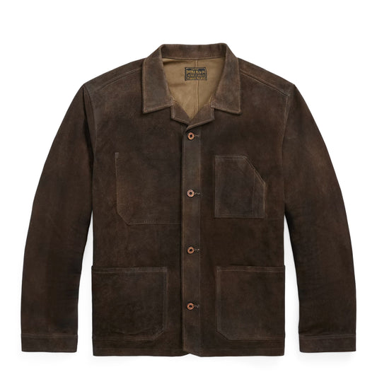 RRL By Ralph Lauren Roughout Suede Jacket Vintage Brown