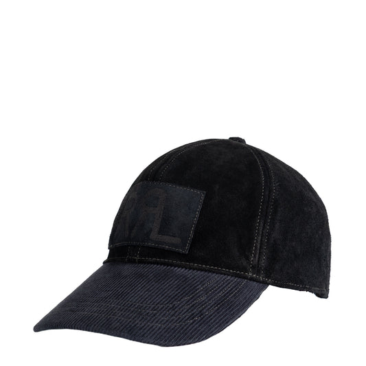 RRL By Ralph Lauren Roughout Suede Trucker Cap Black - The Sporting Lodge