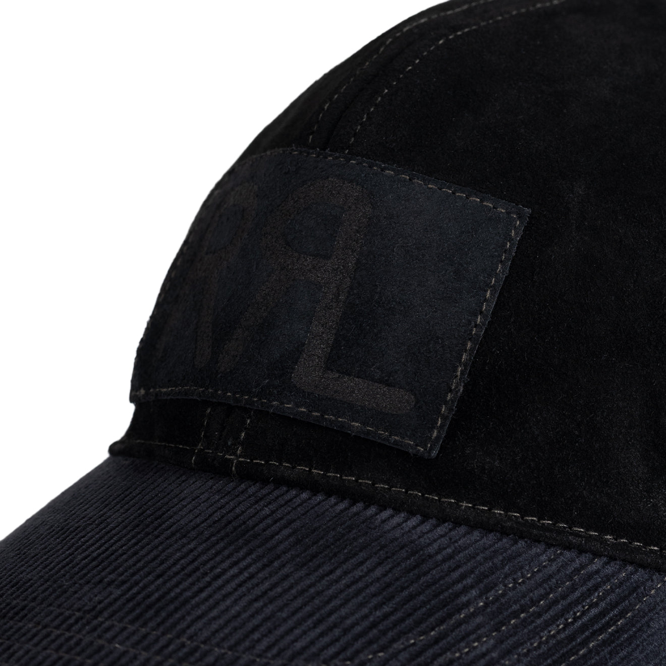 RRL By Ralph Lauren Roughout Suede Trucker Cap Black - The Sporting Lodge