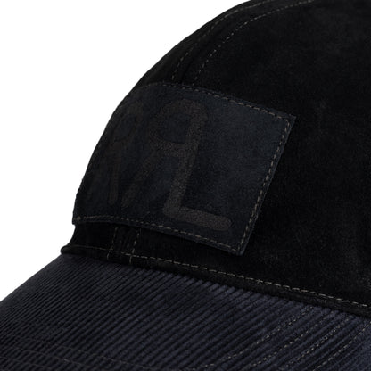 RRL By Ralph Lauren Roughout Suede Trucker Cap Black - The Sporting Lodge