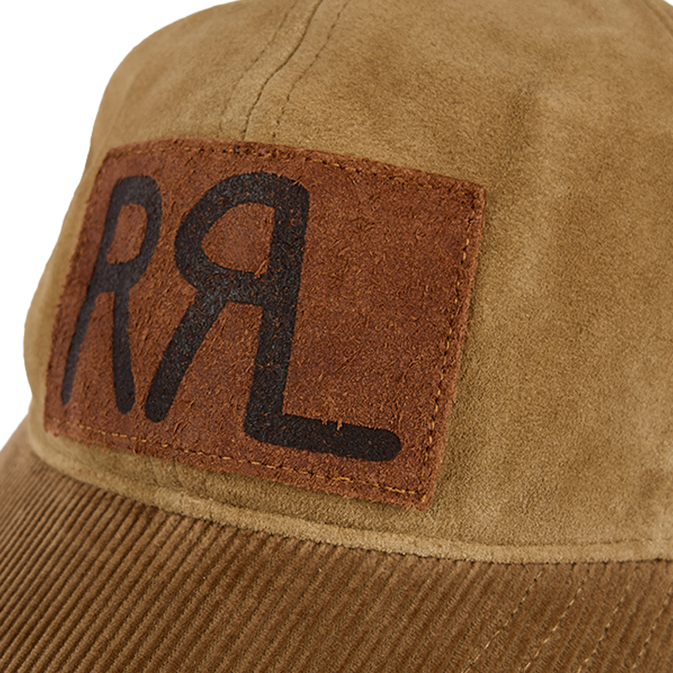 RRL By Ralph Lauren Roughout Suede Trucker Cap Tan - The Sporting Lodge
