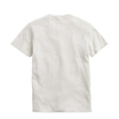 RRL By Ralph Lauren S/S Henley Short Sleeve Knit Paper White - The Sporting Lodge