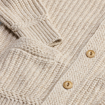 RRL By Ralph Lauren Shawl Card Long Sleeve Cardigan Cream