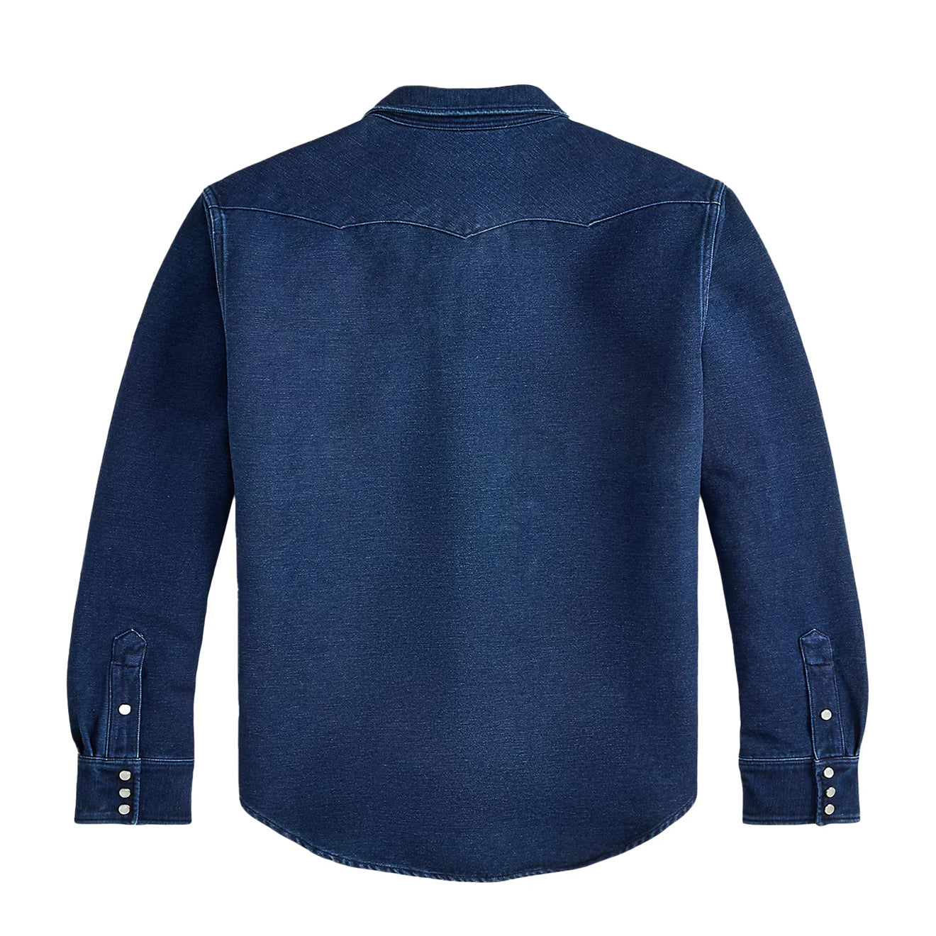 RRL By Ralph Lauren Slim Fit Chamois Western Shirt Indigo